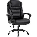 Big and Tall Massage Office Chairs 500lbs Wide Seat Ergonomic PU Leather Chair