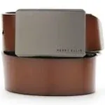 Perry Ellis Portfolio Men's Plaque Reversible Belt