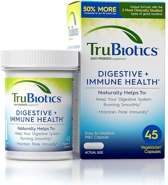 TruBiotics Daily Probiotic Digestive + Immune Health Capsules - 30ct