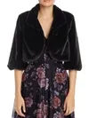 Laundry By Shelli Segal Womens Faux Fur Shrug