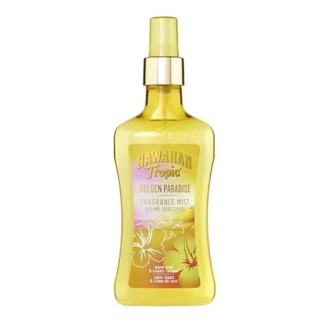 Hawaiian Tropic Shimmer Body Mist 250ml Golden Paradise Fragrance Hydrating Spra