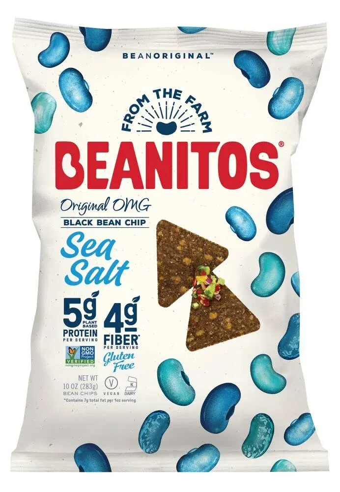 Beanitos Chips Black Bean Sea Salt 10 oz