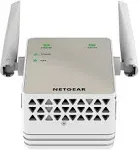 NETGEAR Wi-Fi Range Extender EX6120 - Coverage Up to 1500 Sq Ft and 25 Devices with AC1200 Dual Band Wireless Signal Booster & Repeater (Up to 1200Mbps Speed), and Compact Wall Plug Design, White