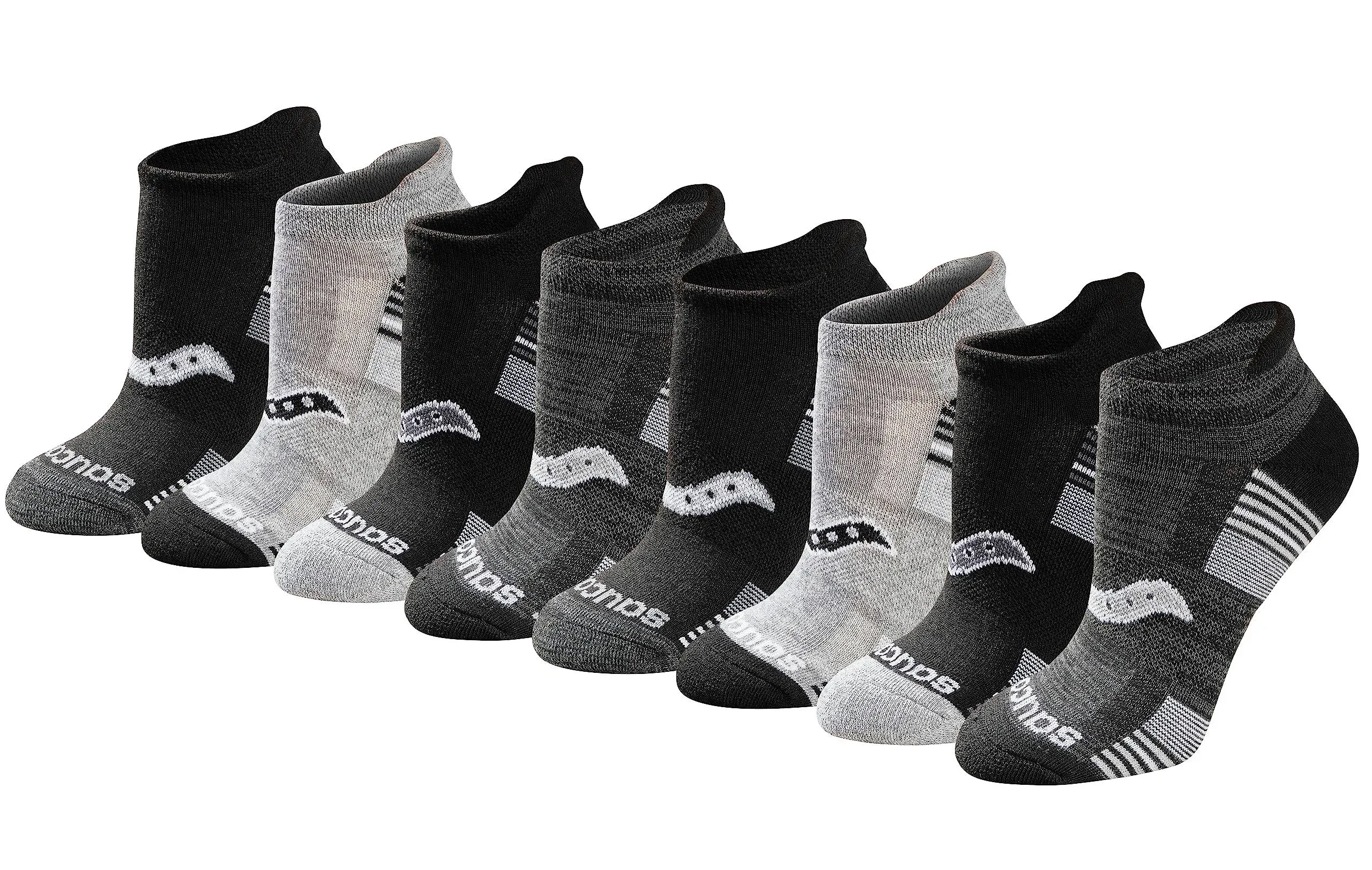 Saucony Women&#039;s Performance Heel Tab Athletic Socks (8 &amp; 16 Pairs)