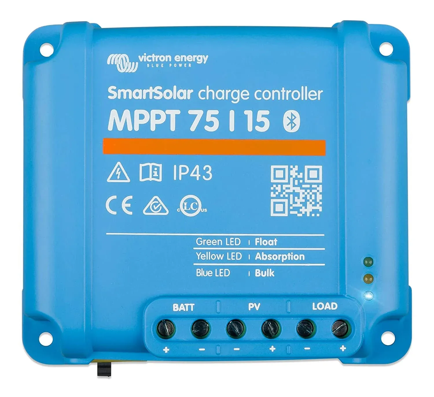 Victron SmartSolar MPPT 75/15 15 Amp Solar Charge Controller Regulator with Blue