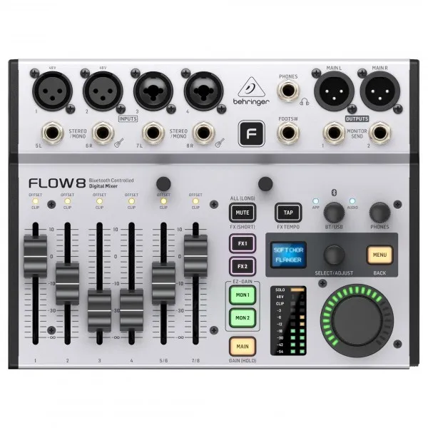 Behringer FLOW 8 8-input Digital Mixer with Bluetooth