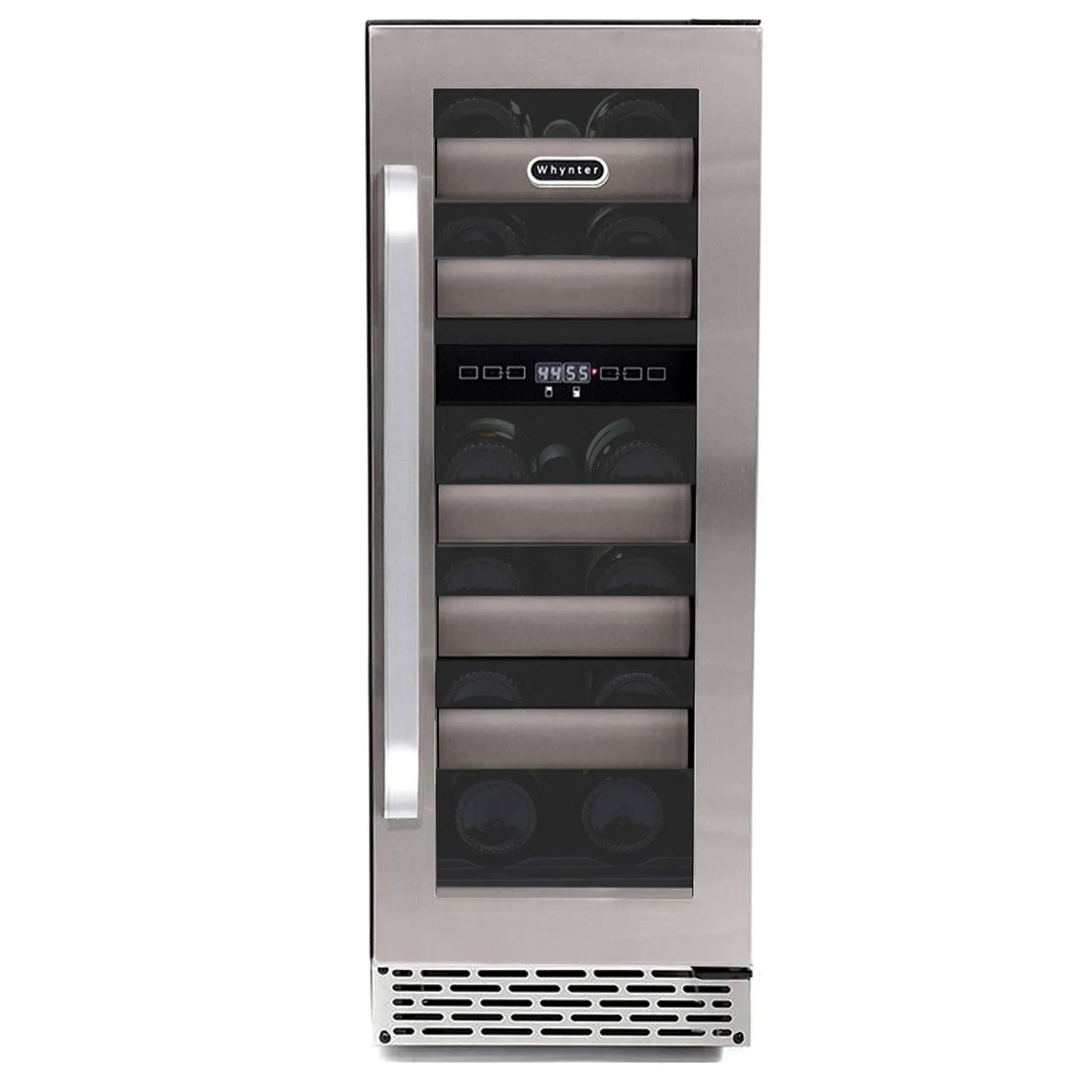 Elite 17-Bottle Seamless Stainless Steel Door Dual Zone Built-In Wine Refrigerator