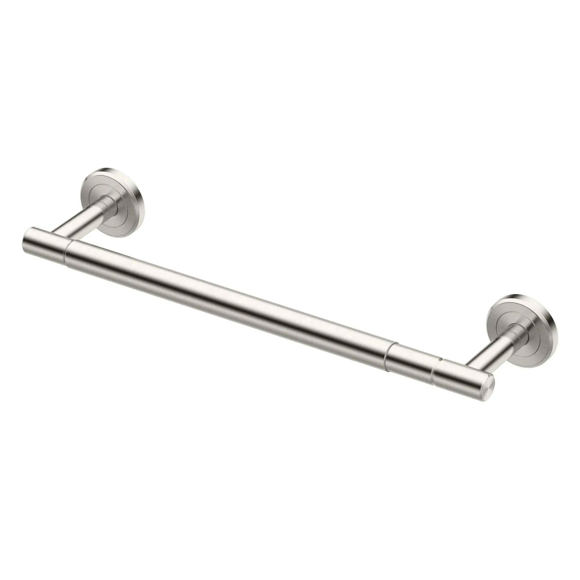 Gatco 1433SN Latitude II Paper Towel Holder, Satin Nickel | Wall Mount Kitchen, Bathroom Paper Towel Holder