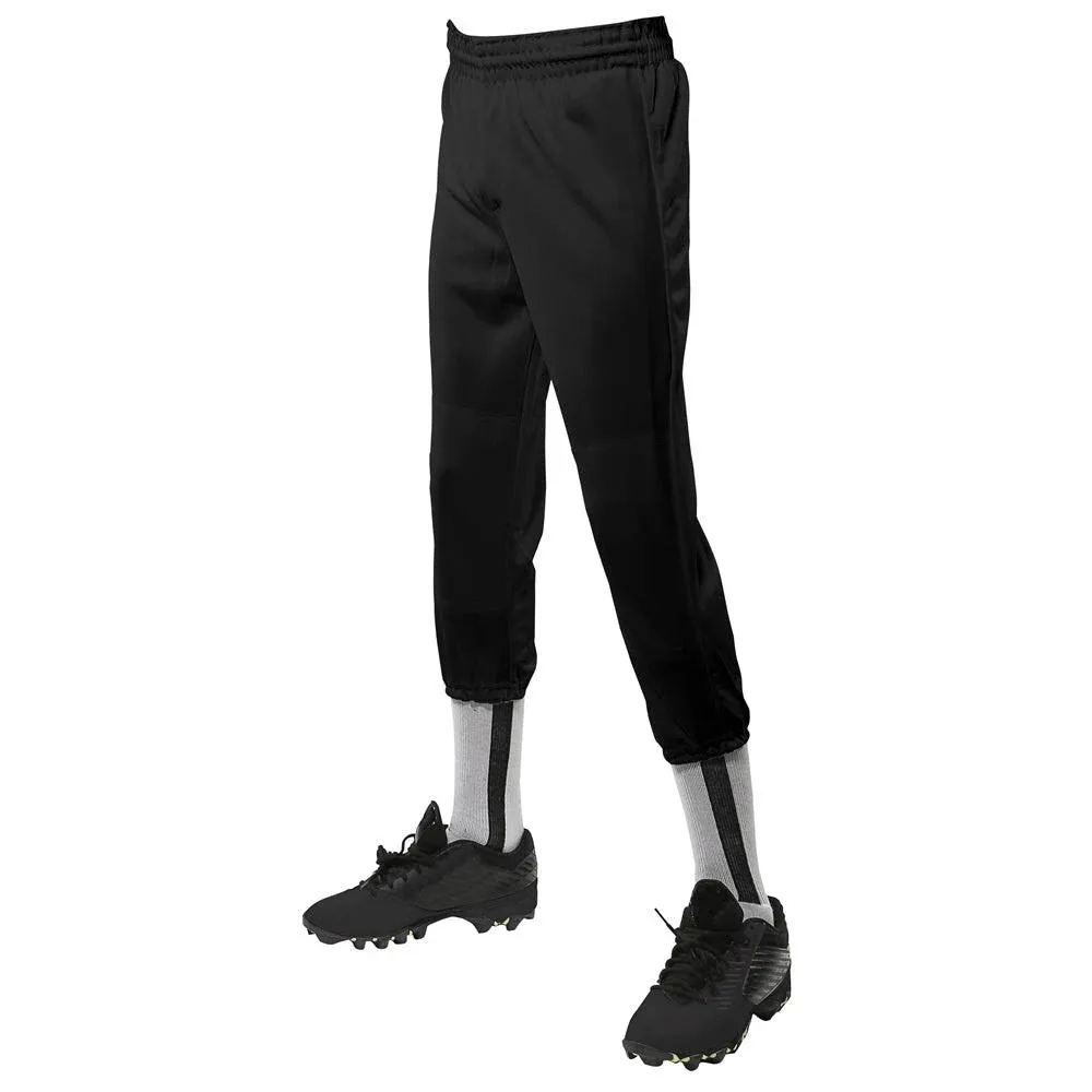 Champro Youth Value Pull Up Baseball Pant , Black, Medium