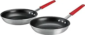 Tramontina Aluminum Nonstick Restaurant Professional 2-Piece 10" Fry Pan Set, Satin