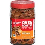 Snack Oven Roasted Never Fried Mammoth Pecans-Made with Sea Salt, Non-GMO, 17 oz