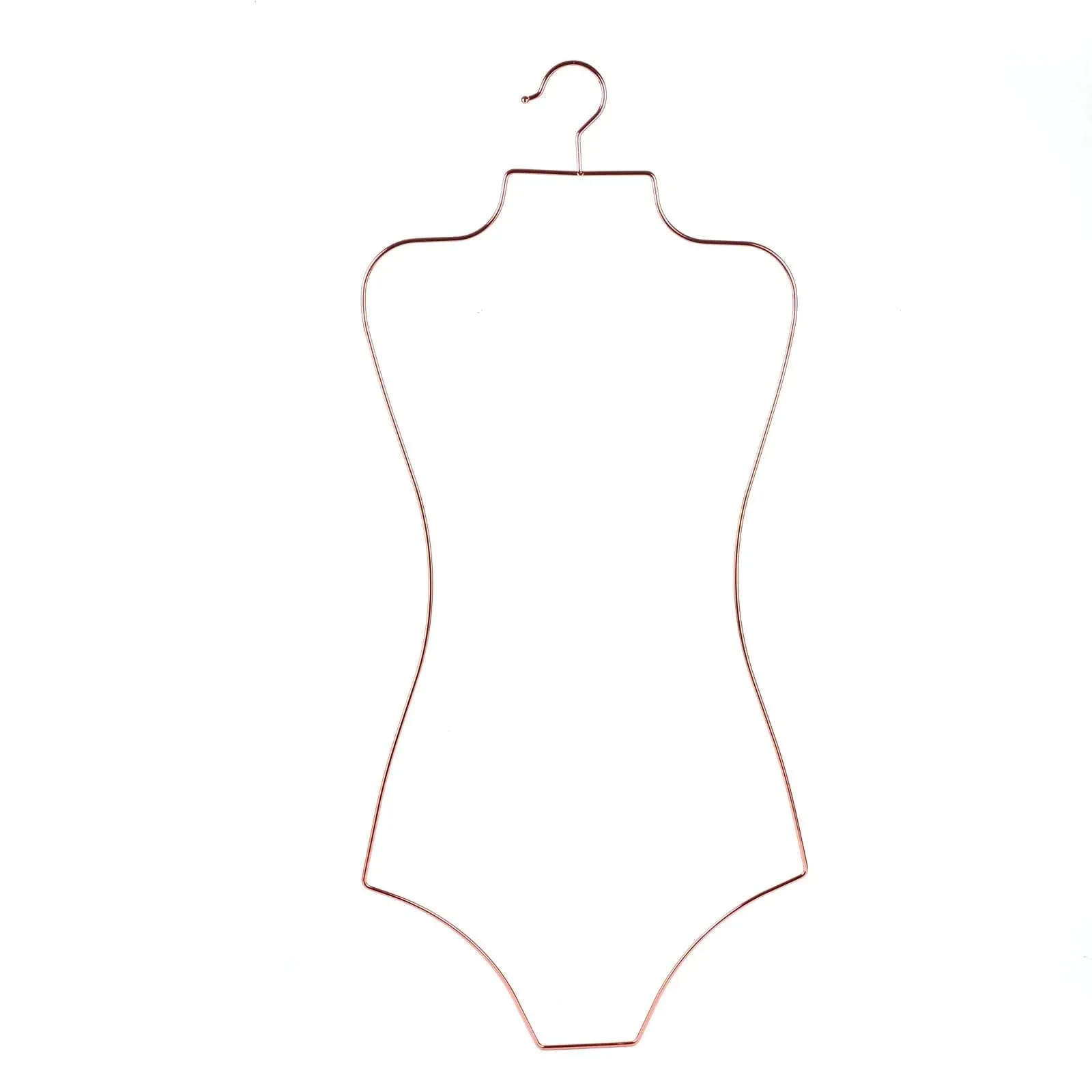 Arekuaei Rose Gold Wire Lingerie Hangers Body Shape Metal Display Bikini Swimwear ...