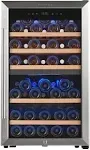 FOVOMI Wine Fridge 52-Bottle Dual Zone Compressor Wine Cooler