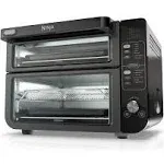 Ninja DCT402BK 13-in-1 Double Oven with FlexDoor, FlavorSeal & Smart Finish, Rapid Top Oven