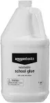 AmazonBasics All Purpose Washable School White Liquid Glue - Great for Making Slime, 1 Gallon Bottle