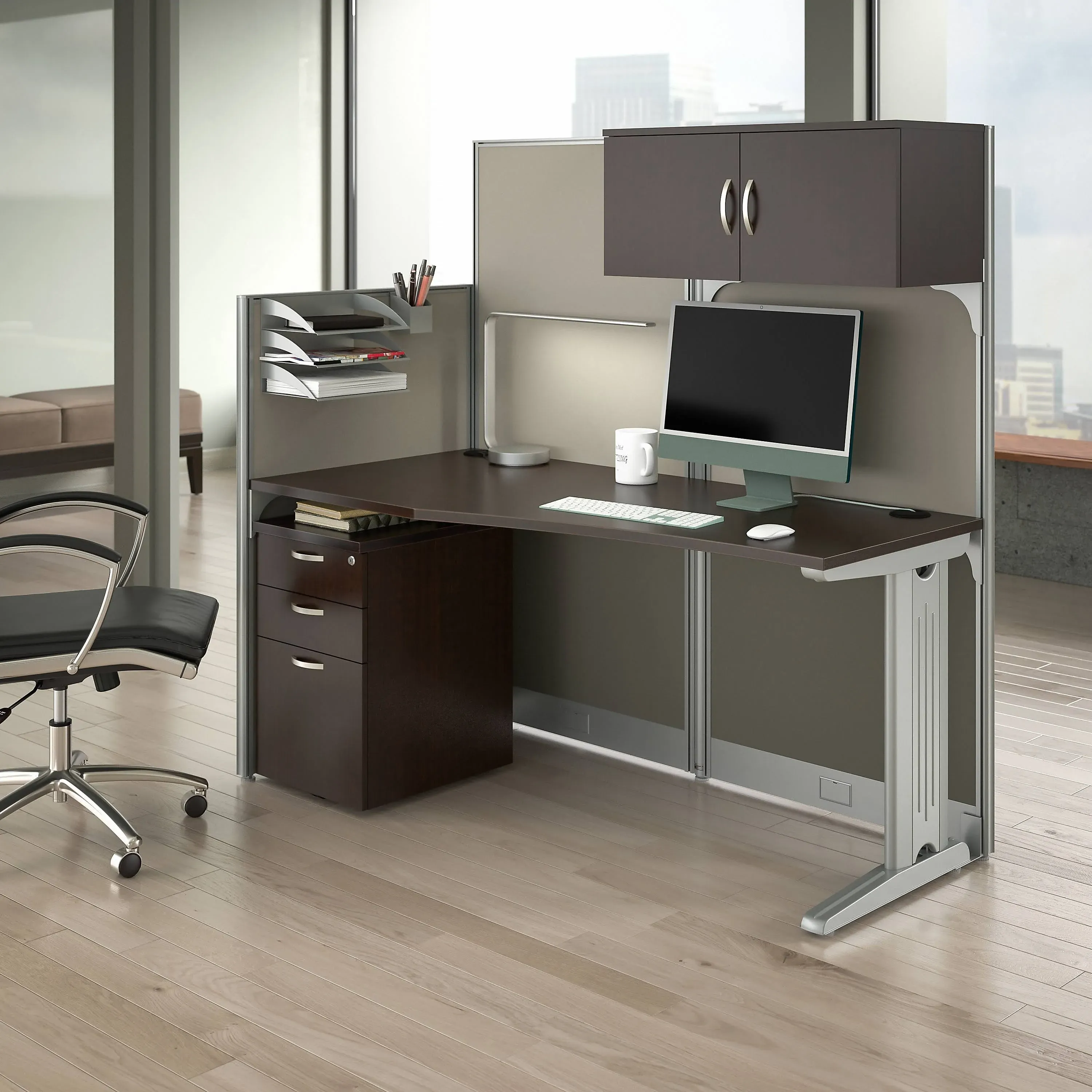 Bush Business Furniture Office in An Hour 65W x 33D Cubicle Workstation with ...