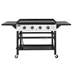 4-Burner 36 in. Flat Top Propane Griddle Gas Grill for Outdoor Events, Camping and BBQ