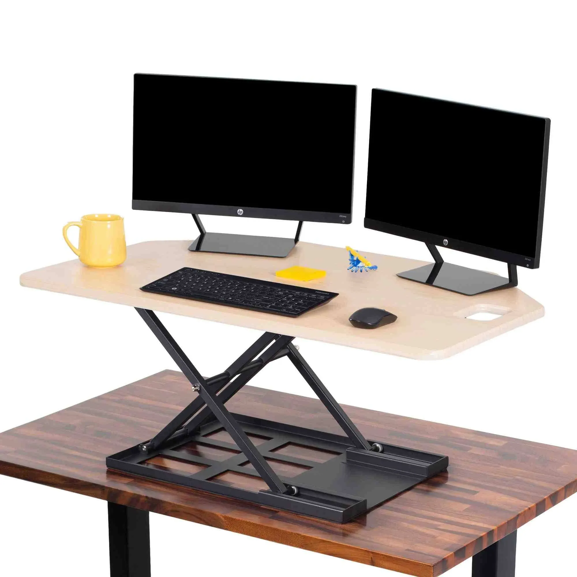 Stand Steady X-Elite Pro | Premier Corner Standing Desk Converter | Extra Large 40 inch