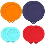 Sophico Round Silicone Storage Cover Lids Replacement for Anchor Hocking and Pyrex Glass Bowls (Container Not Included) (4 size, 8 Pack)