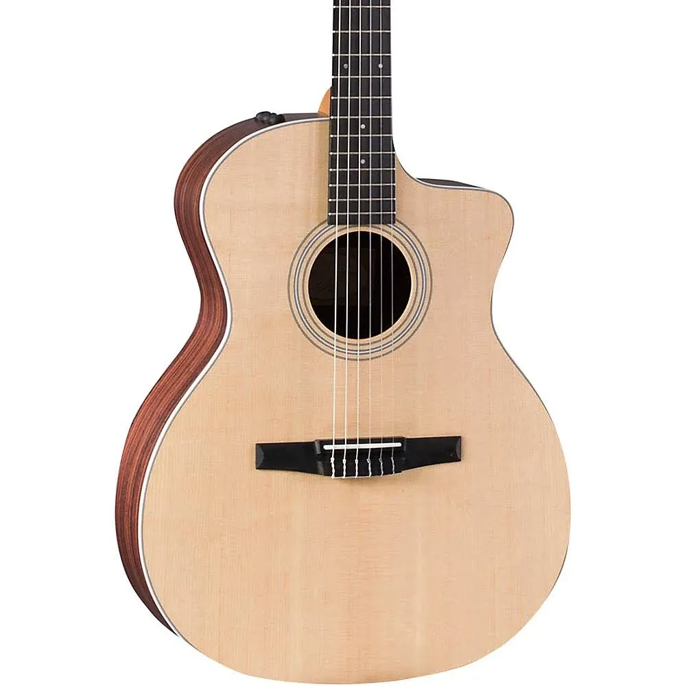 Taylor 214ce-N Nylon Acoustic-Electric Guitar - Natural