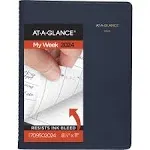 At-a-glance Weekly Appointment Book, 11 x 8.25, Navy Cover, 13-Month