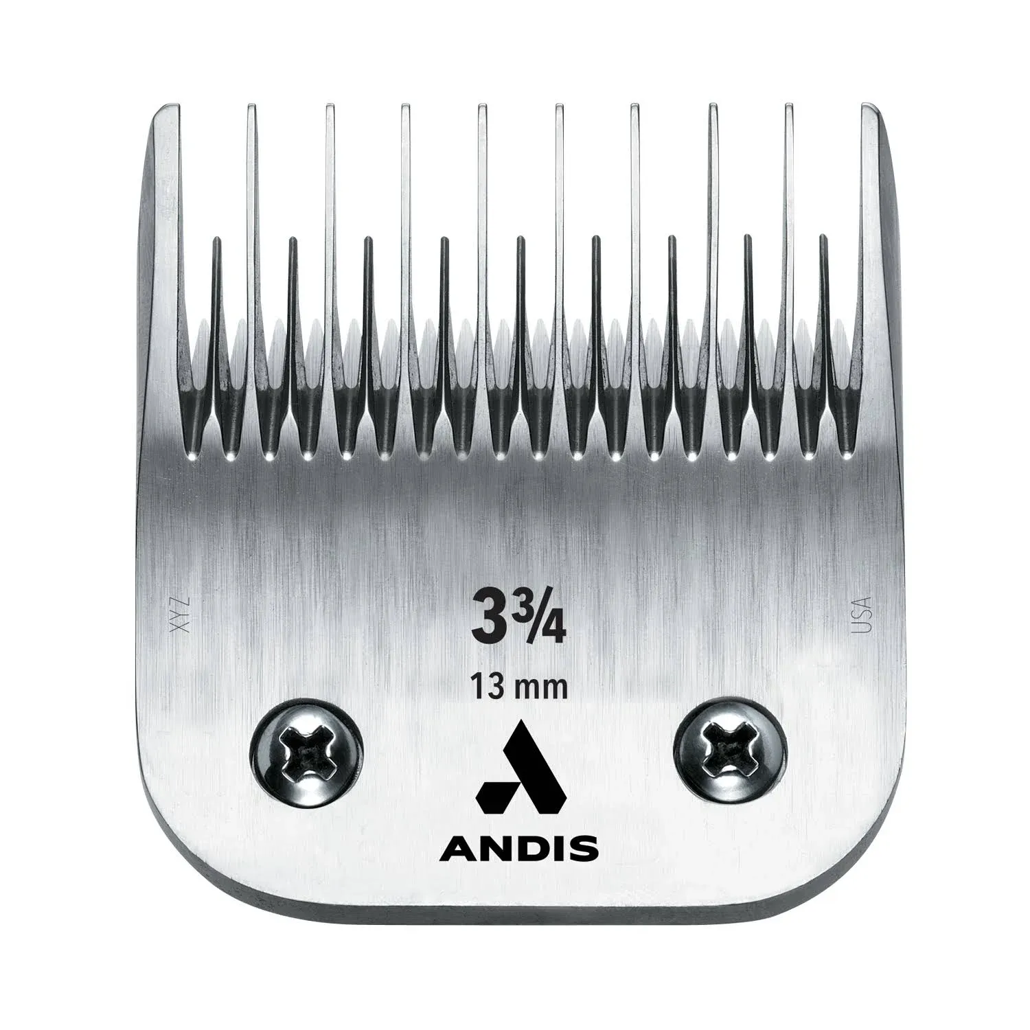 Andis 72615 Ultra Edge Detachable Dog Clipper Blade – Carbon-Infused Steel, Long-Lasting Sharp Edges with Deep Teeth, Removes Hair 3/8-Inch (9.5 mm) - Fits AG, AGC, BDC Models - Size-4 FC, Chrome