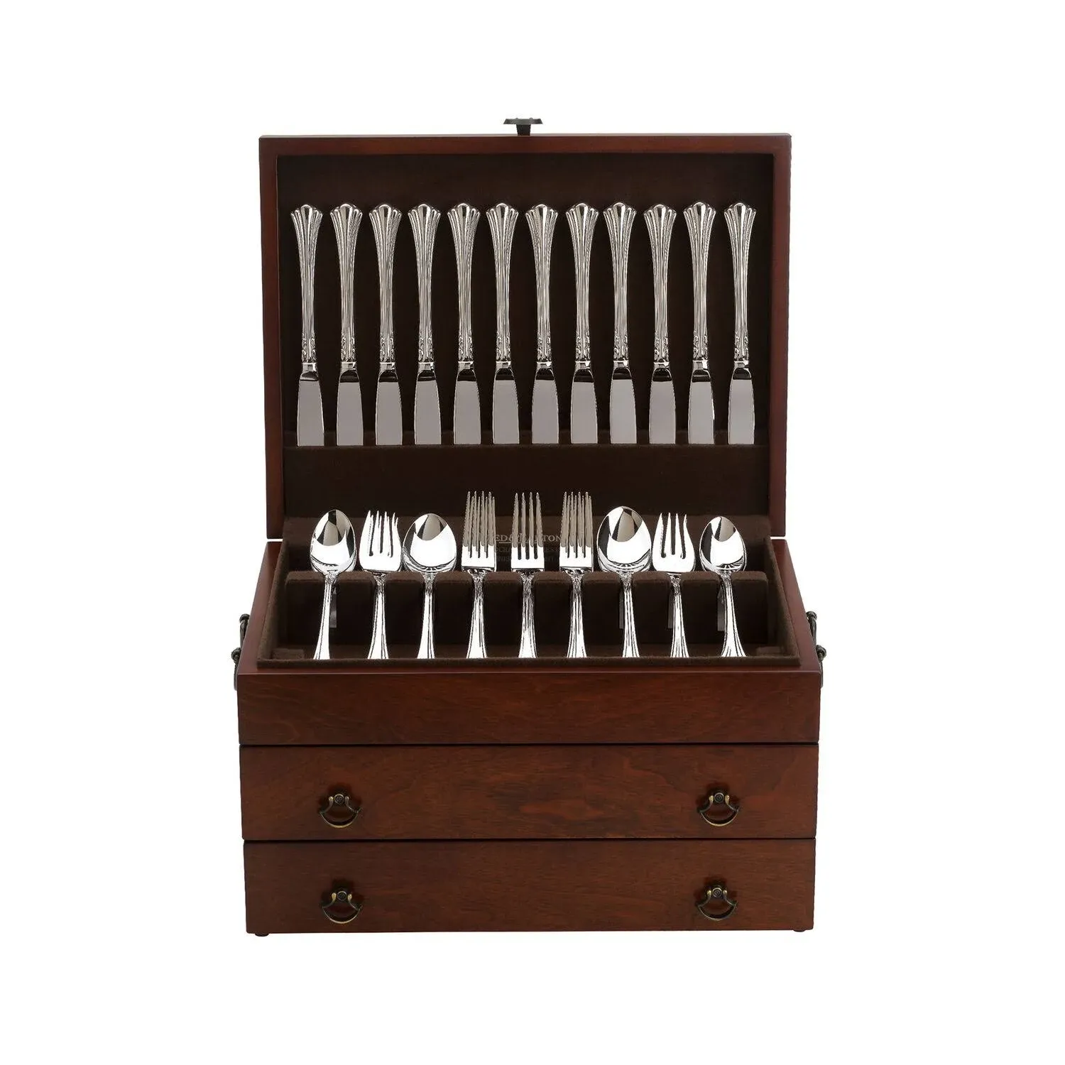 Reed & Barton Bristol Grande Flatware Chest, Mahogany