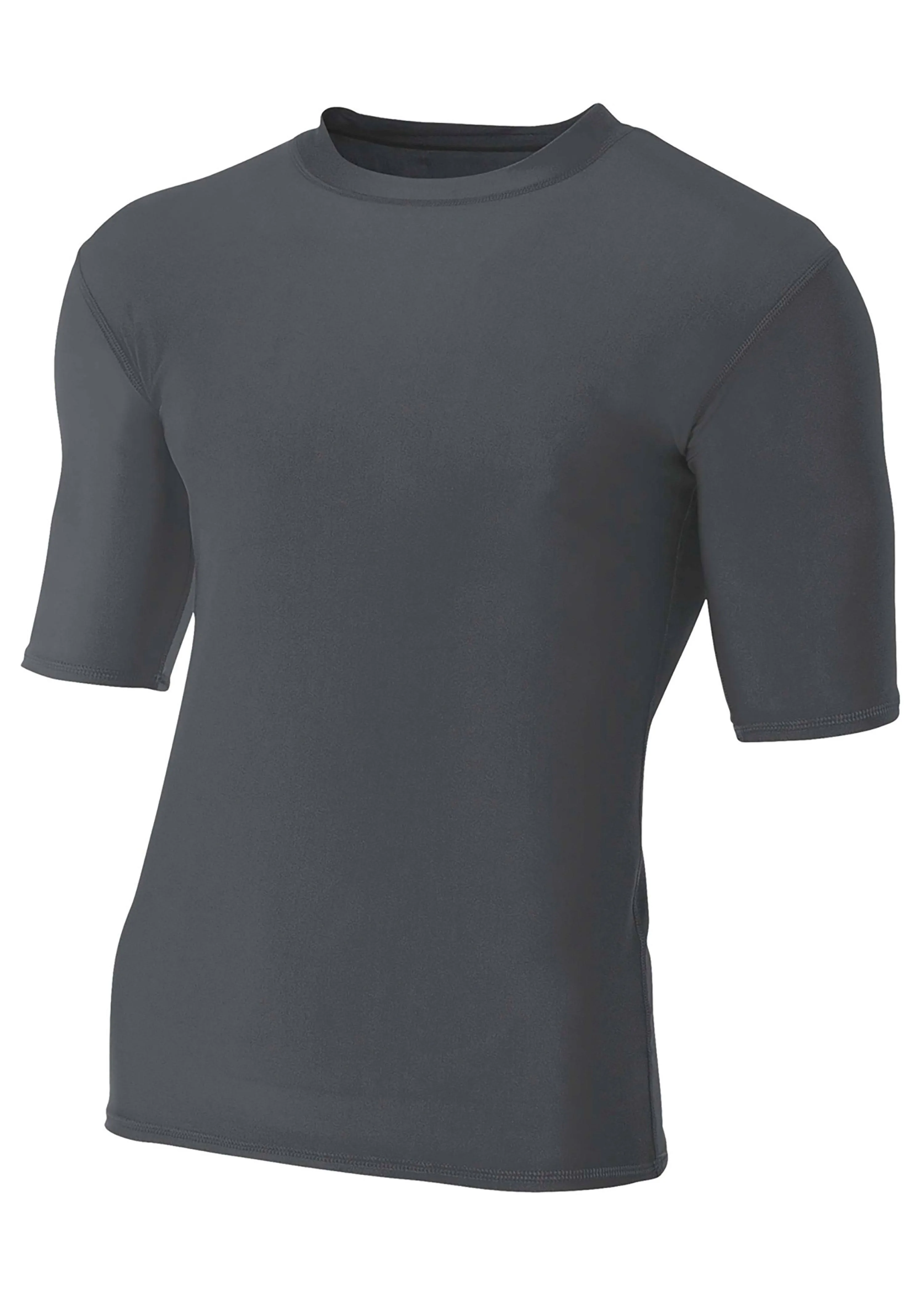 A4 N3283 Men's 7 Vs 7 Compression T-Shirt - Graphite - L