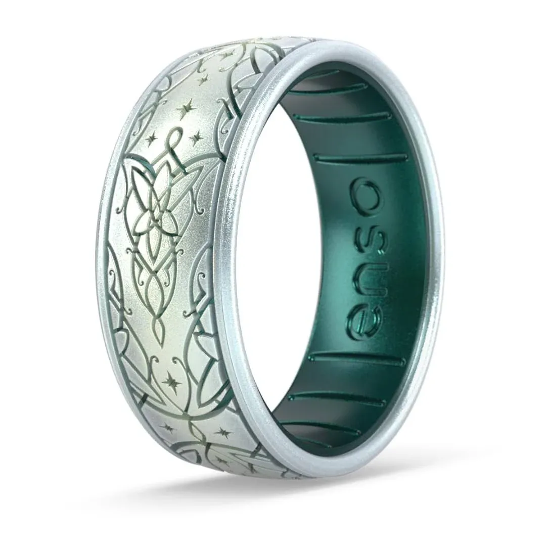 Enso Rings Lord of The Rings Collection - Comfortable DualTone Silicone Rings - Flexible Design