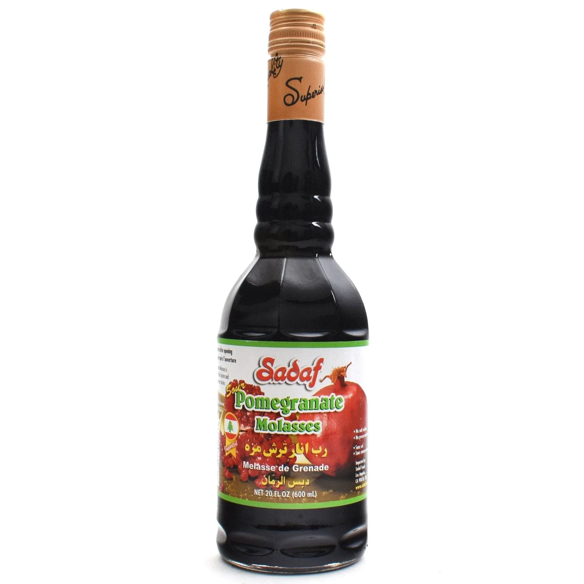 Sadaf Pomegranate Sour Paste - Pomegranate Molasses - Dark Red Syrup (20 fl oz)