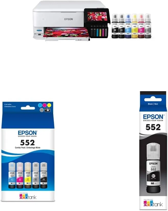 Epson EcoTank Photo ET-8500 Wireless Color All-in-One Supertank Printer