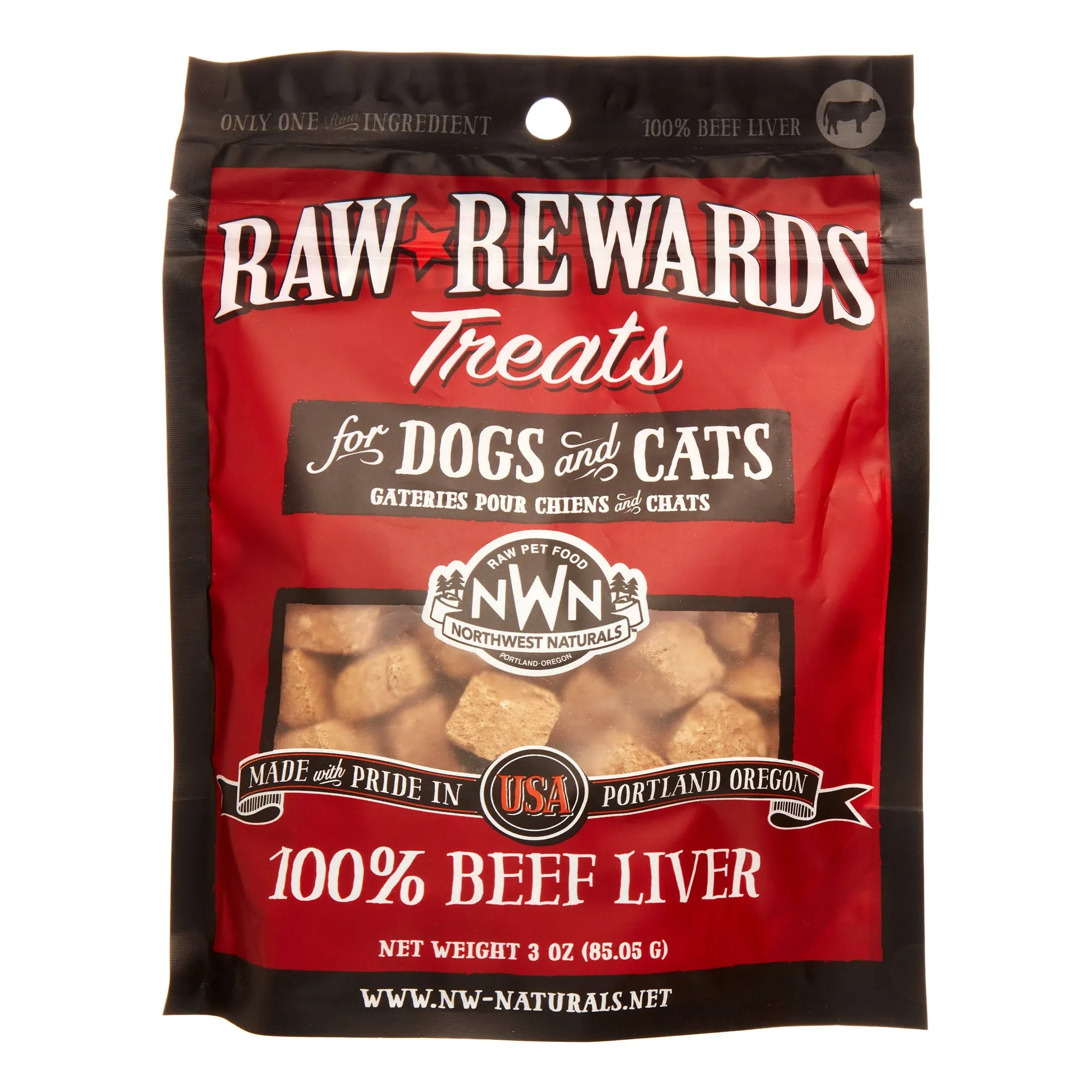 Northwest Naturals Freeze-Dried Liver Treats, Beef / 3 oz