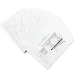 Bonsaii Paper Shredder Sharpening & Lubricant Sheets,24-Pack (8.7 x 7.9 inch/Piece)