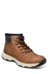 Excavate Plain Toe Boot In Tan Multi