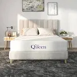 NapQueen 8 inch Queen Size Mattress, Bamboo Charcoal Memory Foam Mattress, Bed in A Box