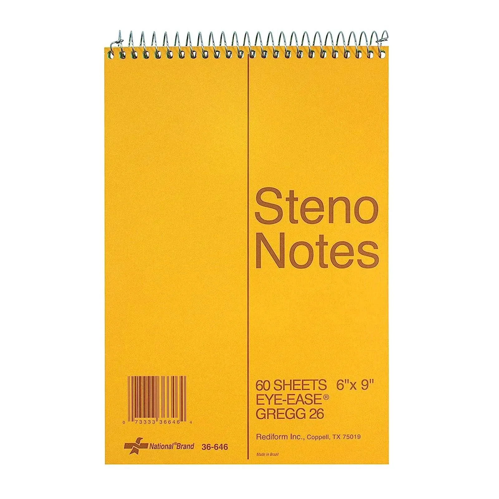 National Standard Spiral Steno Pad