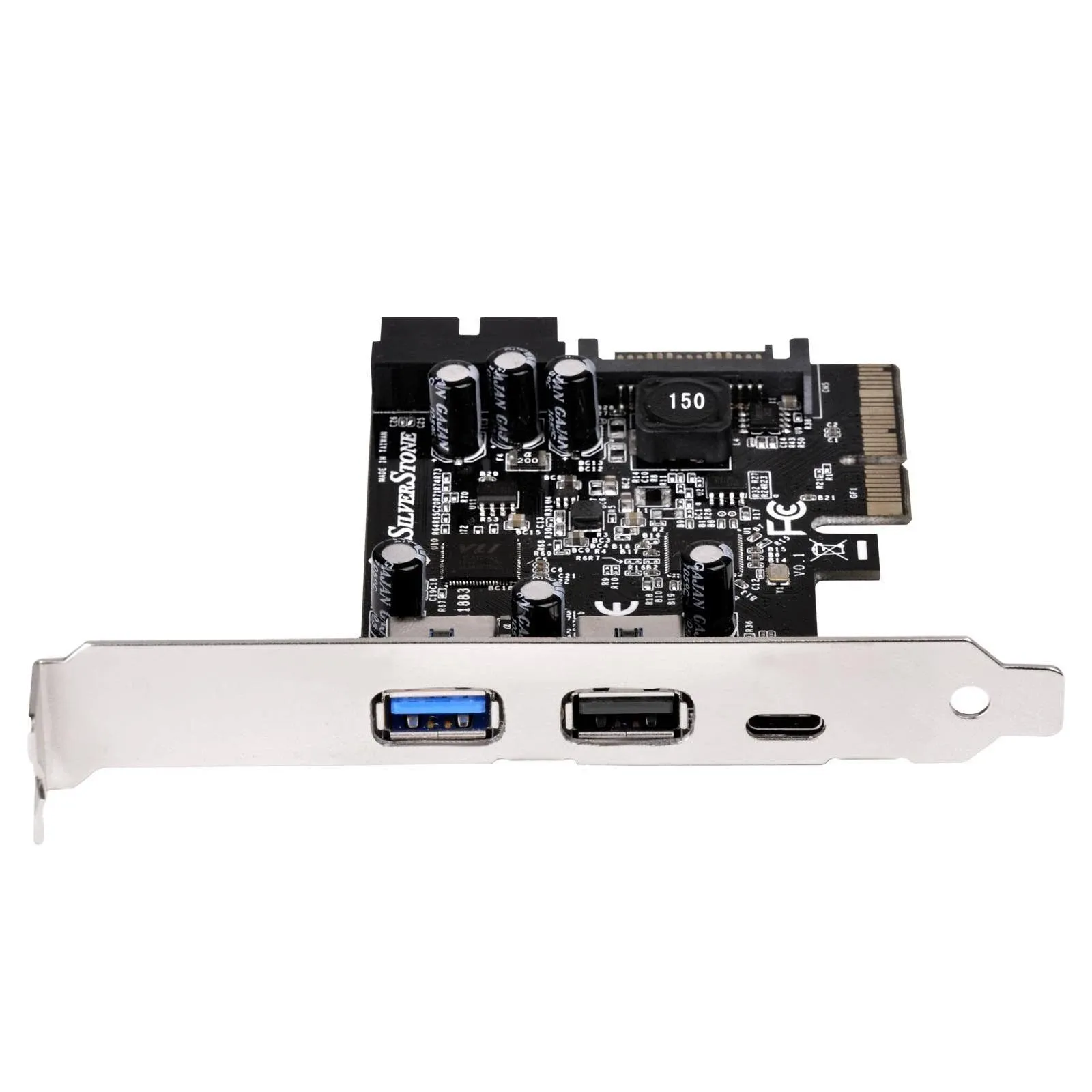 SilverStone Technology Silverstone USB 3.1 and 3.0 PCIe Card with External Typ