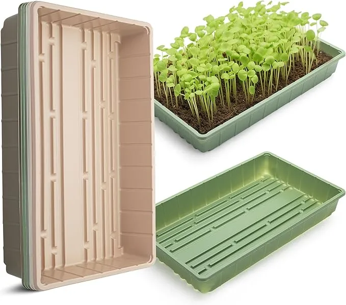 Mr. Pen- Plastic Growing Trays, 5 Pack, Assorted Colors, Plant Tray, Seed Tray, Seedling Tray, Propagation Tray, Plant Trays for Seedlings, Microgreens Growing Trays, Seedling Starter TraysMr. Pen- Plastic Growing Trays, 5 Pack, Assorted Colors, Plant Tr