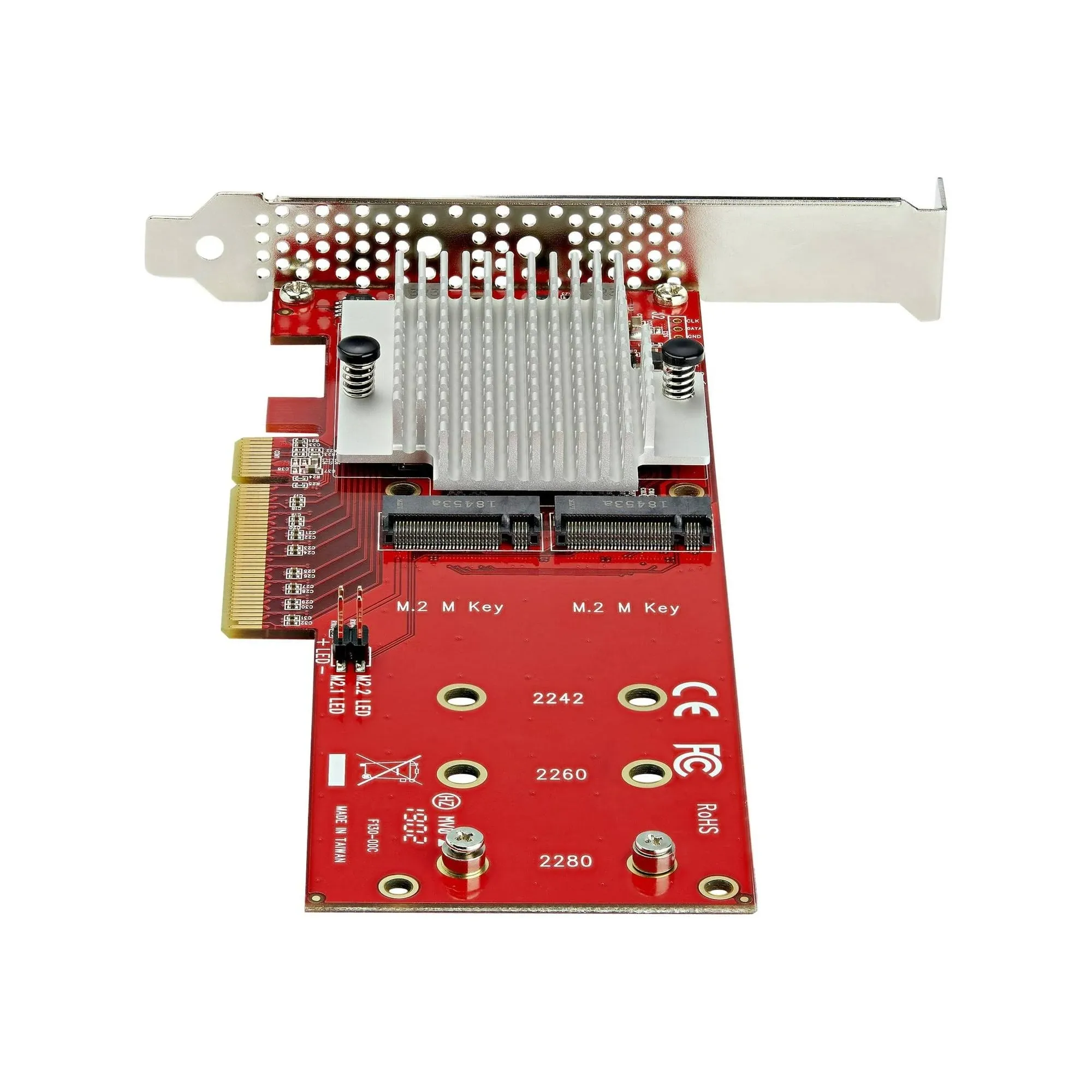 StarTech.com Dual M.2 PCIe SSD Adapter Card - x8 x16 NVMe