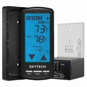 SkyTech SKY-5301 Fireplace-remotes-and-thermostats Black