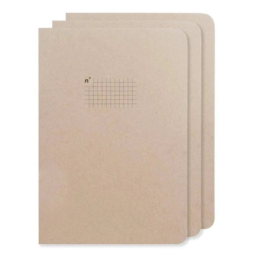 Northbooks 3 pack of B5 Square Grid Graph Notebooks