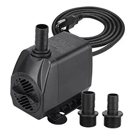 KEDSUM 880GPH Submersible Water Pump(3500L/H, 100W), Ultra 880GPH, Black 