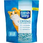 Fresh Step Crystals, Premium Cat Litter, Scented, 16 Pounds (2 Pack of 8 lb Bags)