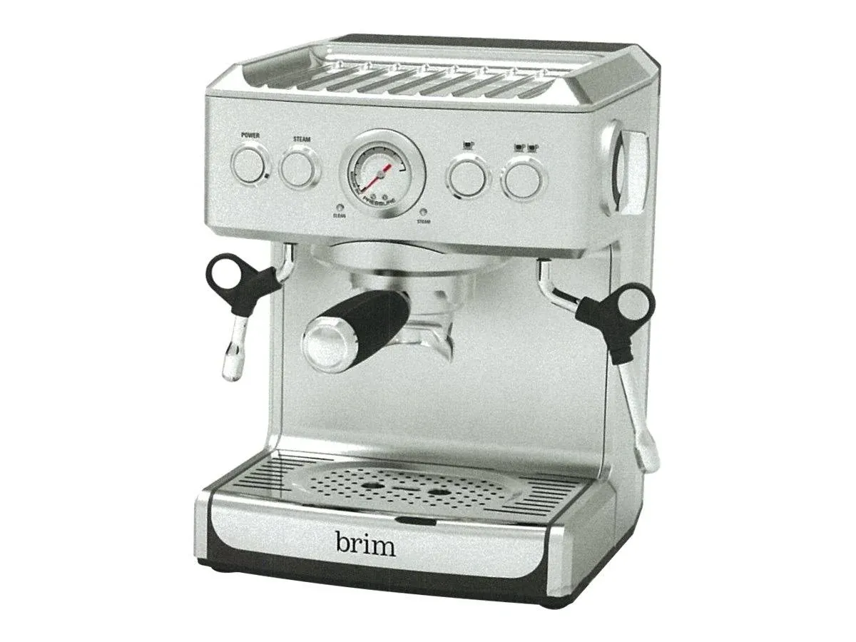 Brim 19 Bar Espresso Machine Maker - Silver