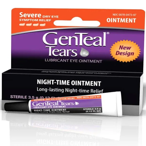 Alcon GenTeal Tears Lubricant Night Time Eye Ointment 0.12 oz Exp 12/26 Lot of 3