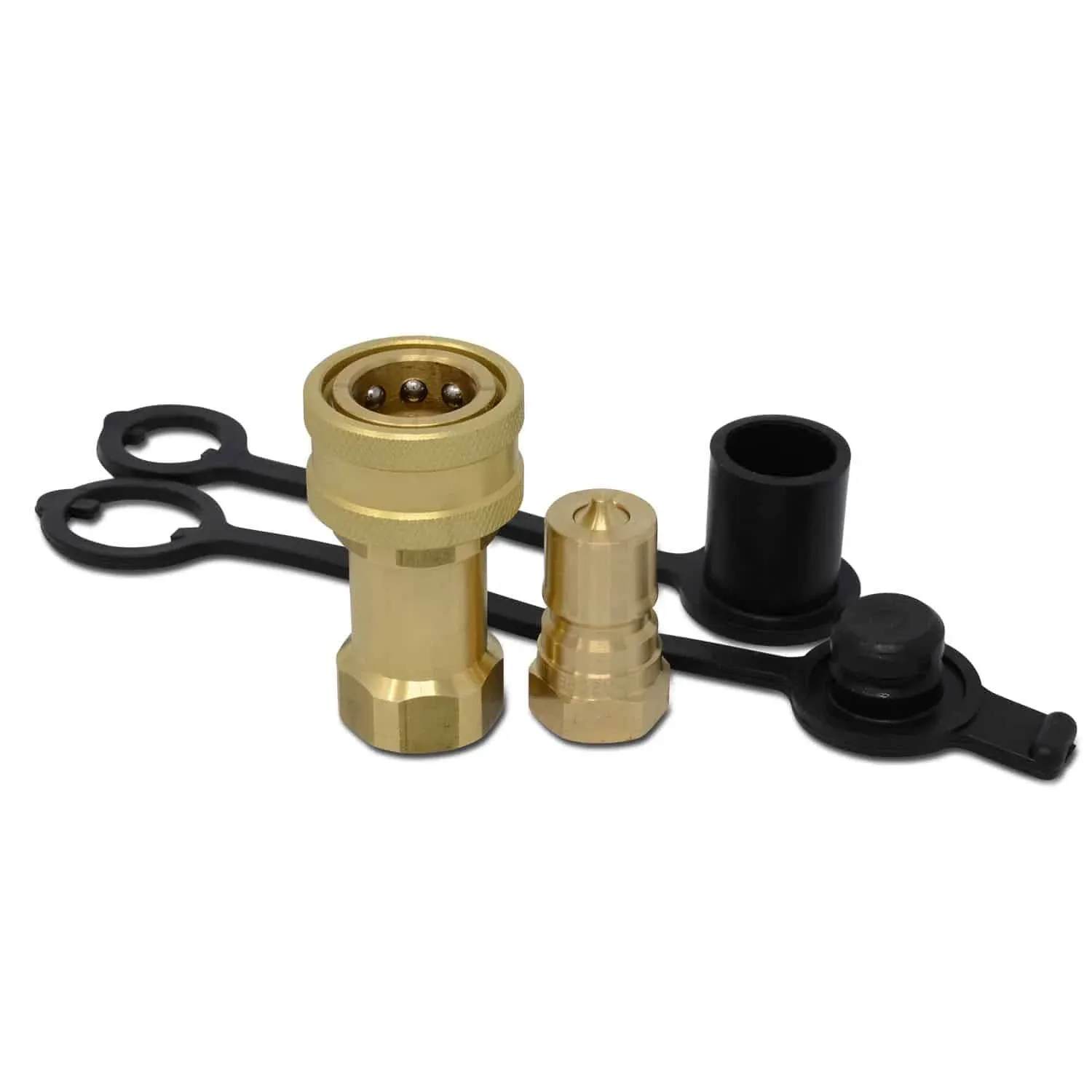 3/8″ NPT ISO 7241-B Brass Quick Disconnect Hydraulic 