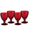 Shop Villeroy & Boch Boston Colored Goblet : Red-set Of