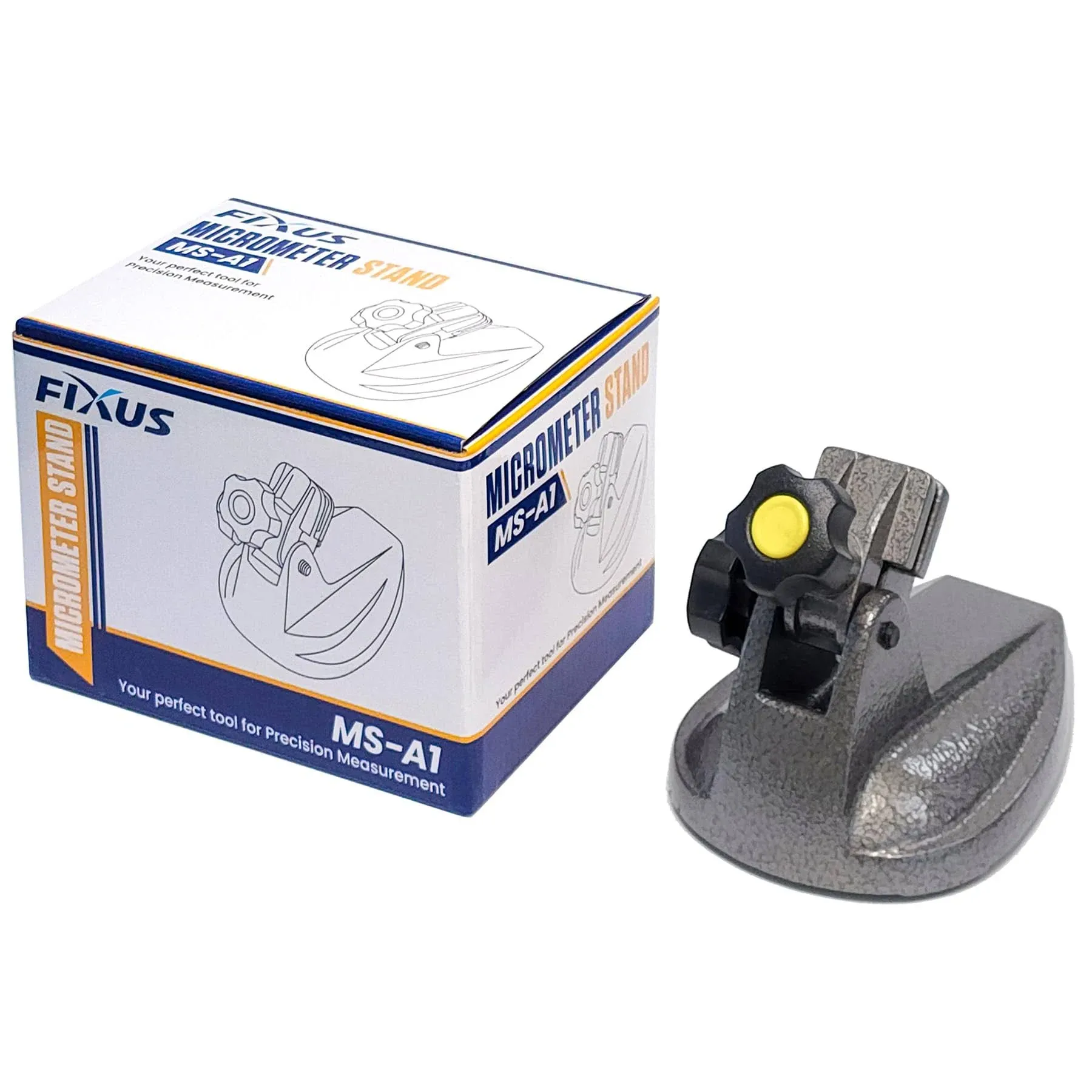 Fixus MS-A1 Micrometer Stand Base with Non-Slip Clamping Pads for Micrometers...