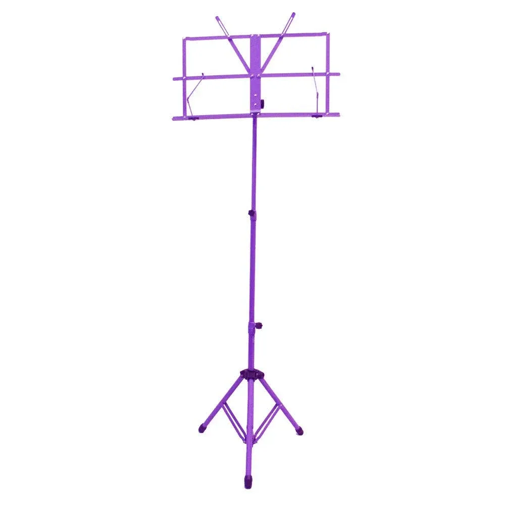 Sky Brand New Lightweight Adjustable Folding Music Stand with Carrying Bag-Purple