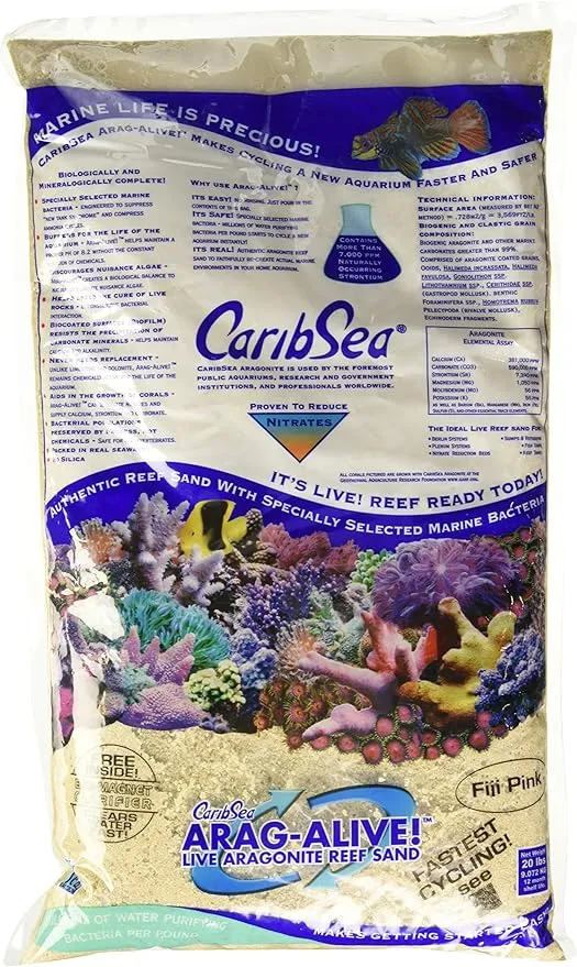 CaribSea Arag-Alive! Fiji Pink Reef Sand